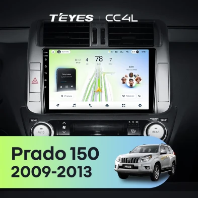 Штатная магнитола Teyes CC4L 6/64 Toyota Land Cruiser Prado 150 (2009-2013) F1 Тип-C