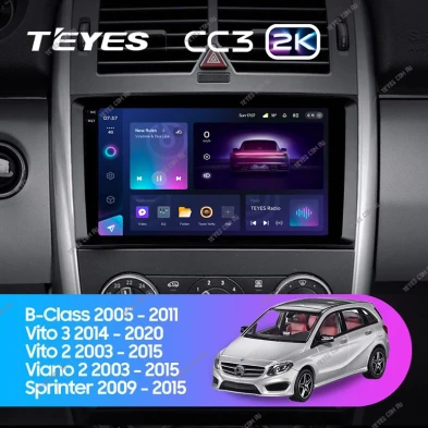 Штатная магнитола Teyes CC3 2K 4/64 Mercedes-Benz B-Class T245 (2005-2011)