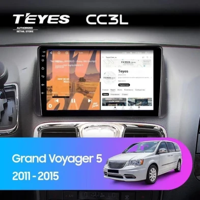 Штатная магнитола Teyes CC3L 4/32 Chrysler Grand Voyager 5 (2011-2015)