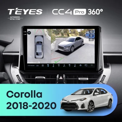 Штатная магнитола Teyes CC4 Pro 360 8/128 Toyota Corolla 12 (2018-2020) Тип-B