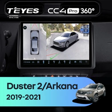 Штатная магнитола Teyes CC4 Pro 360 12/256 Renault Duster HM 2 (2020-2021) F2 (11")