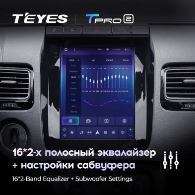 Штатная магнитола Tesla style Teyes TPRO 2 4/64 Volkswagen Touareg FL NF (2010-2018) Тип-A