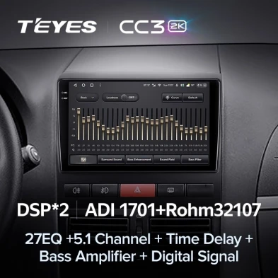 Штатная магнитола Teyes CC3 2K 4/64 Fiat Peron 9 2009 Idea (2011-2014)