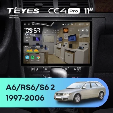 Штатная магнитола Teyes CC4 Pro 8/128 Audi RS6 1 (2002-2006) (11")