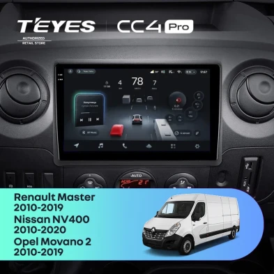 Штатная магнитола Teyes CC4 Pro 8/128 Nissan NV400 (2010-2020) F1