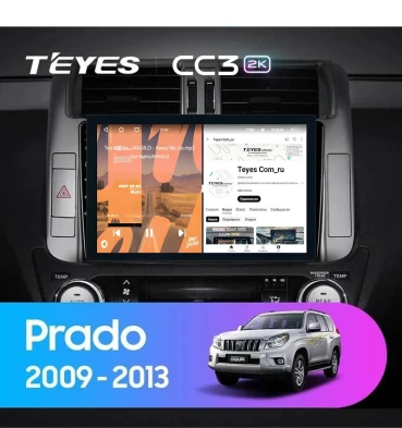 Штатная магнитола Teyes CC3 2K 4/64 Toyota Land Cruiser Prado 150 (2009-2013) F2 Тип-B (11")