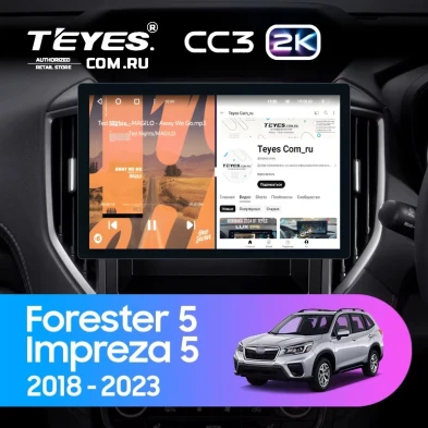 Штатная магнитола Teyes CC3 2K 4/64 Subaru Impreza 5 (2018-2023) (11")