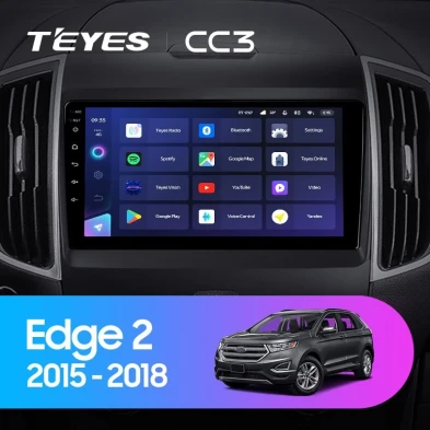 Штатная магнитола Teyes CC3 4/32 Ford Edge 2 (2015-2018) F1