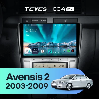 Штатная магнитола Teyes CC4 Pro 8/128 Toyota Avensis T250 (2003-2009)