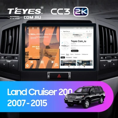 Штатная магнитола Teyes CC3 2K 6/128 Toyota Land Cruiser 200 (2007-2015) F1 (11")