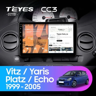 Штатная магнитола Teyes CC3 4/32 Toyota Echo (1999-2005) F2