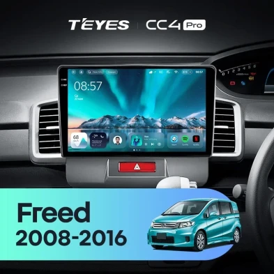 Штатная магнитола Teyes CC4 Pro 8/128 Honda Freed 1 (2008-2016) F1 Правый руль