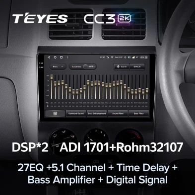 Штатная магнитола Teyes CC3 2K 6/128 Kia Rio 1 (2002-2005)