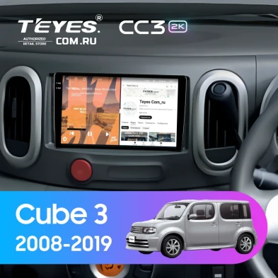 Штатная магнитола Teyes CC3 2K 4/64 Nissan Cube 3 Z12 (2008-2019) (0din)