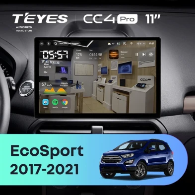 Штатная магнитола Teyes CC4 Pro 12/256 Ford EcoSport (2017-2021) (11")