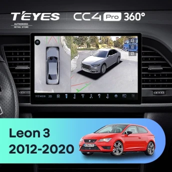 Штатная магнитола Teyes CC4 Pro 360 12/256 Seat Leon 3 (2012-2020) F3 (11")