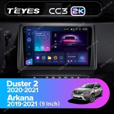 Штатная магнитола Teyes CC3 2K 4/64 Renault Duster HM 2 (2020-2021) F2