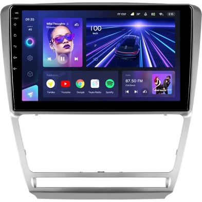 Штатная магнитола Teyes CC3 4/32 Skoda Octavia 2 A5 (2008-2013) Серая