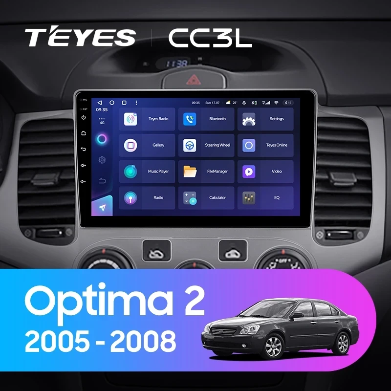 Штатная магнитола Teyes CC3L 4/64 Kia Optima 2 MG (2005-2008)