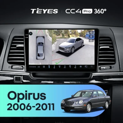 Штатная магнитола Teyes CC4 Pro 360 12/256 Kia Opirus GH (2006-2011)