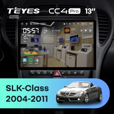 Штатная магнитола Teyes CC4 Pro 12/256 Mercedes-Benz SLK-Class R171 (2004-2011) (13")