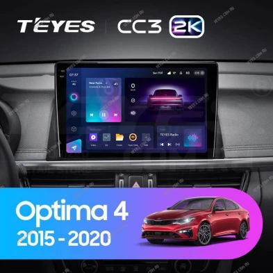 Штатная магнитола Teyes CC3 2K 4/64 Kia Optima 4 JF (2015-2020) Тип-B