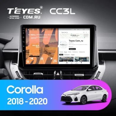 Штатная магнитола Teyes CC3L 4/32 Toyota Corolla 12 (2018-2020) Тип-A