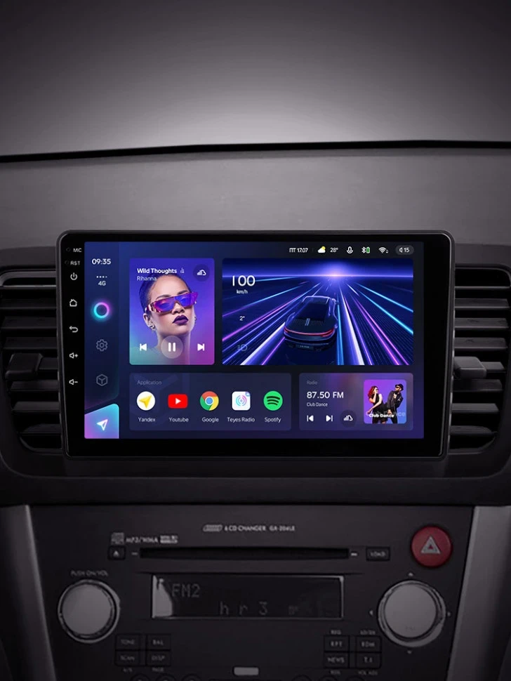 Штатная магнитола Teyes CC3 4/32 Subaru Outback 3 (2003-2009)