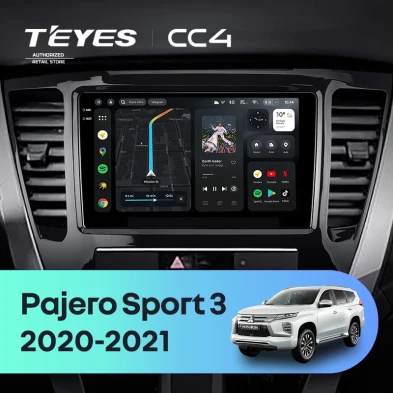 Штатная магнитола Teyes CC4 8/128 Mitsubishi Pajero Sport 3 (2020-2021)