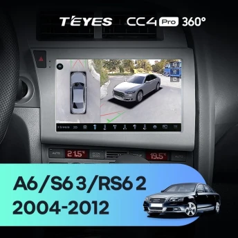 Штатная магнитола Teyes CC4 Pro 360 8/128 Audi RS6 2 (2007-2012)