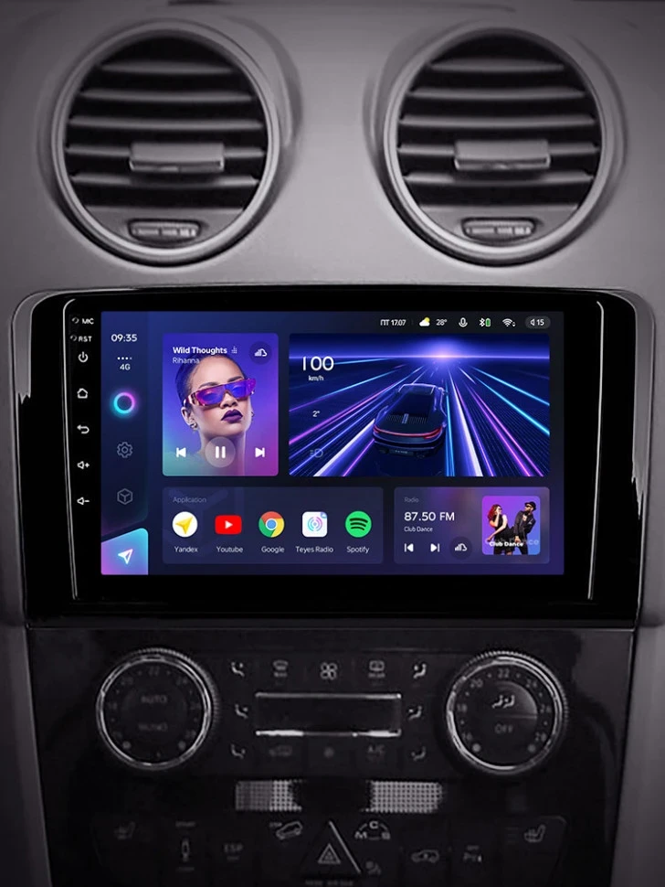 Штатная магнитола Teyes CC3 4/32 Mercedes-Benz ML-Class (2005-2009) F1