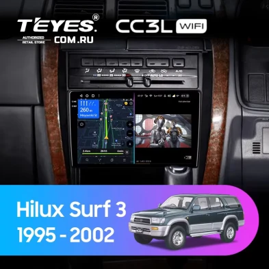 Штатная магнитола Teyes CC3L WiFi 2/32 Toyota Hilux Surf 3 N180 (1995-2002 ) Правый руль