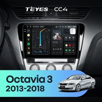 Штатная магнитола Teyes CC4 6/64 Skoda Octavia 3 A7 (2013-2018) Тип-A