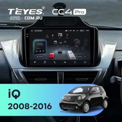 Штатная магнитола Teyes CC4 Pro 8/128 Toyota iQ (2008-2016)