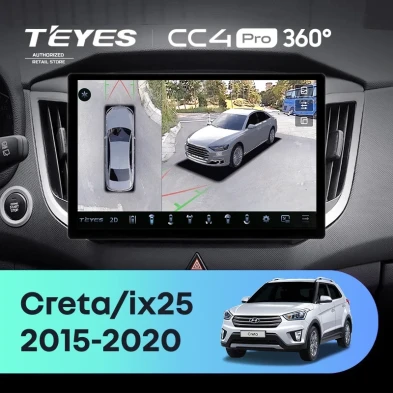 Штатная магнитола Teyes CC4 Pro 360 12/256 Hyundai Creta (2015-2020) (13")