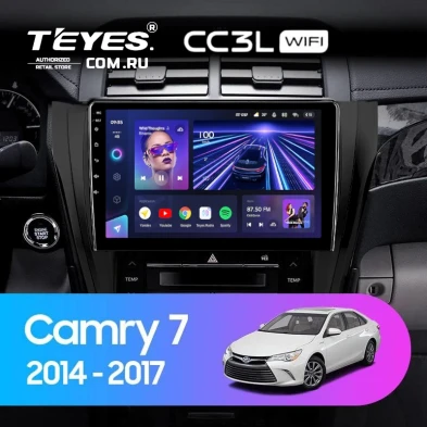 Штатная магнитола Teyes CC3L WiFi 2/32 Toyota Camry 7 XV 50 55 (2014-2017) (черная) F2