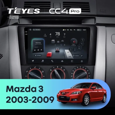 Штатная магнитола Teyes CC4 Pro 12/256 Mazda 3 1 BK (2003-2009)