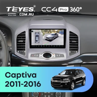 Штатная магнитола Teyes CC4 Pro 360 8/128 Chevrolet Captiva 1 C140 (2011-2016) F2