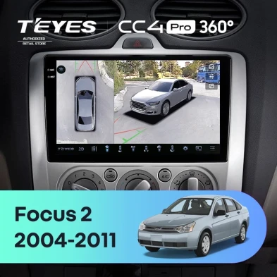 Штатная магнитола Teyes CC4 Pro 360 8/128 Ford Focus 2 Mk 2 (2004-2011) F2