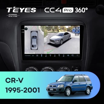 Штатная магнитола Teyes CC4 Pro 360 12/256 Honda CR-V (1995-2001)
