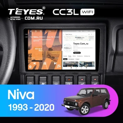 Штатная магнитола Teyes CC3L WiFi 2/32 Lada Niva (1993-2020)