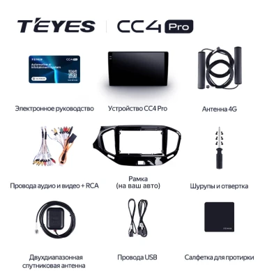 Штатная магнитола Teyes CC4 Pro 12/256 Toyota Tank (2016-2020) Правый руль