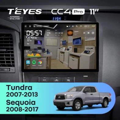 Штатная магнитола Teyes CC4 Pro 12/256 Toyota Sequoia XK60 (2008-2017) (11")