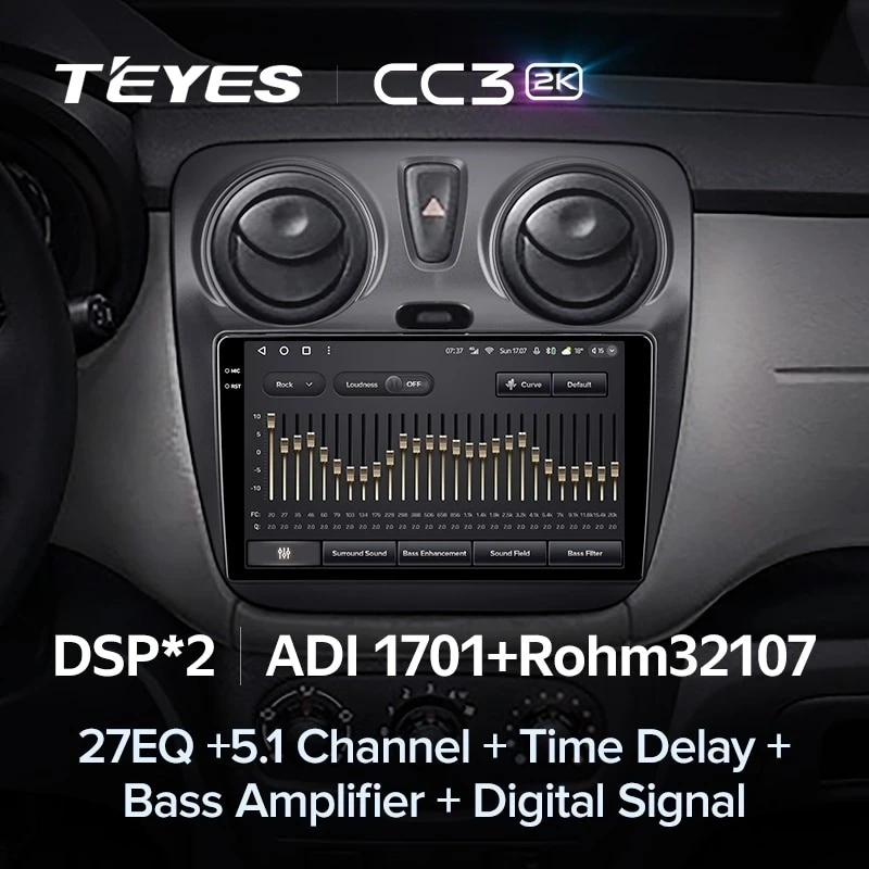 Штатная магнитола Teyes CC3 2K 360 6/128 Renault Dokker (2012-2020)