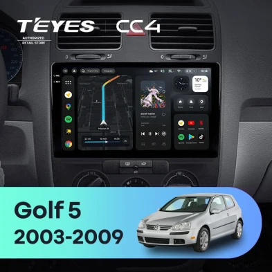 Штатная магнитола Teyes CC4 8/128 Volkswagen Golf 5 (2003-2009) F1