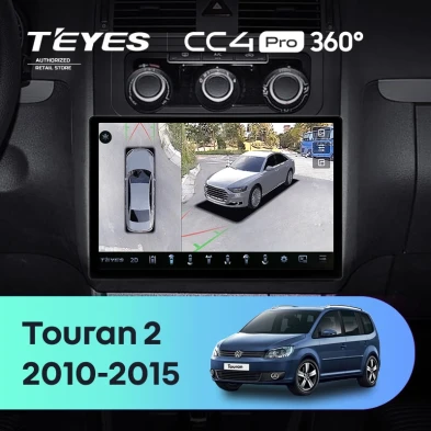 Штатная магнитола Teyes CC4 Pro 360 12/256 Volkswagen Touran 2 1T (2010-2015) (11")