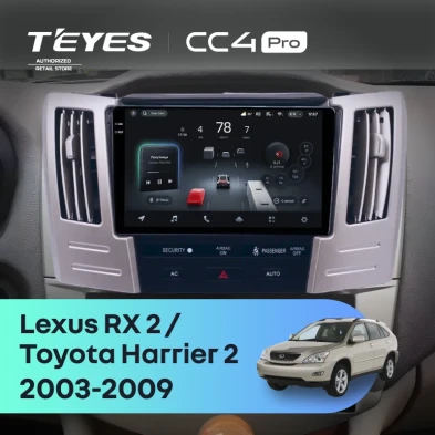 Штатная магнитола Teyes CC4 Pro 8/128 Toyota Harrier 2 (2003-2009) F2