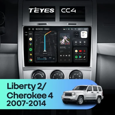 Штатная магнитола Teyes CC4 6/64 Jeep Liberty 2 KK (2007-2012)