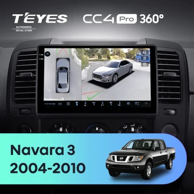 Штатная магнитола Teyes CC4 Pro 360 12/256 Nissan Navara 3 D40 (2004-2010) F2
