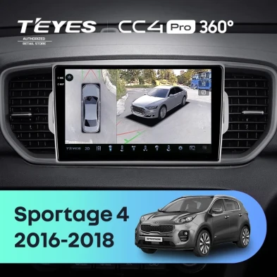 Штатная магнитола Teyes CC4 Pro 360 12/256 Kia Sportage 4 QL (2016-2018) Тип-B
